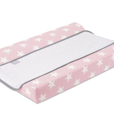 Colchón cambiador para bebé - Bañera Stars 53 x 80 cms rosa