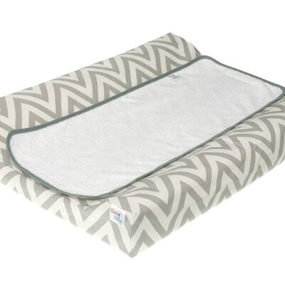 Changing mat for baby - Chevron chest of drawers 48 x 70 cms.