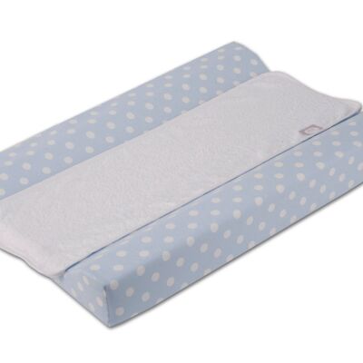 Baby changing mat - Chest of drawers Polka dots 48 x 70 cm blue