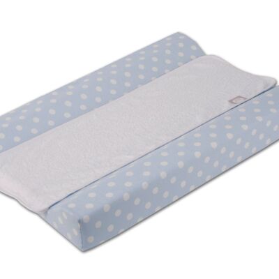 Baby changing mat - Chest of drawers Polka dots 48 x 70 cm blue
