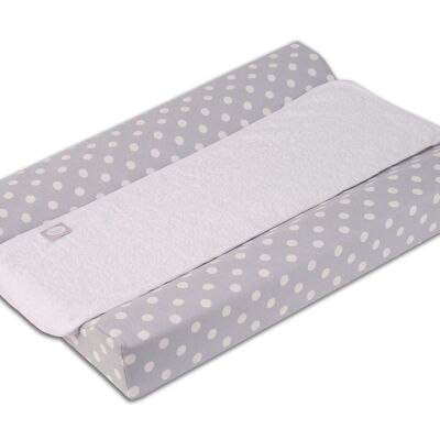 Changing mat for baby - Dresser Dots 48 x 70 cm gray