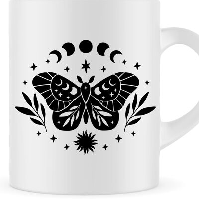 Tasse papillon | Tasse de papillon de nuit | Tasse animale | Tasse à café | Tasse à thé | Conception2