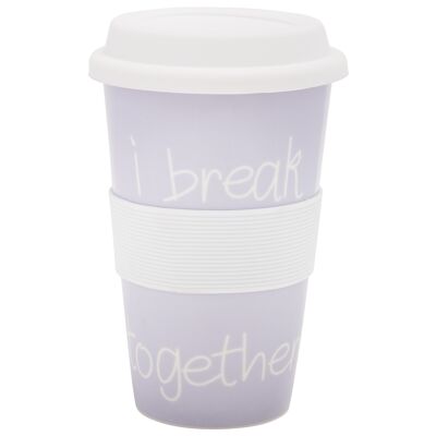 Coffee to go Becher "I break together"