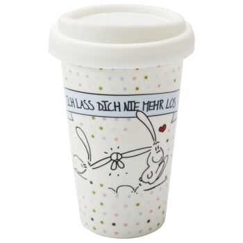 Tasse de café à emporter "Je ne te laisserai jamais partir"