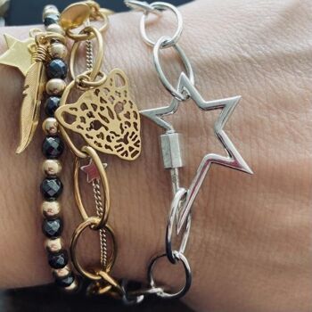 Bracelet Rock Star - Argent 2