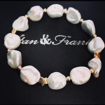 Bracelet Perle et Etoile Or 1