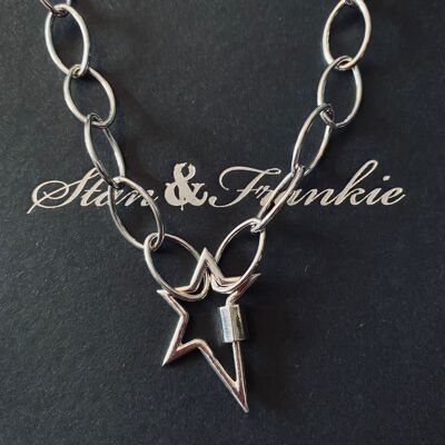 Collier Rockstar - argent