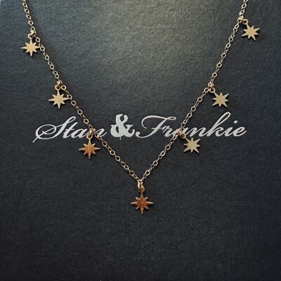 Tiny Northstar Necklace - gold