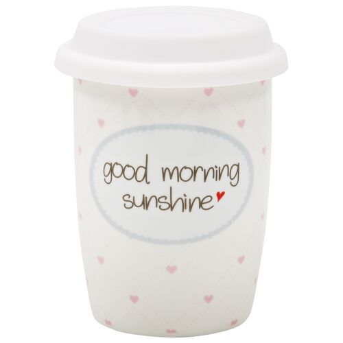 Coffee to go Becher klein "good morning sunshine"