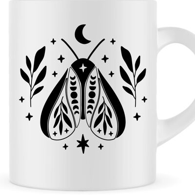 Tasse papillon | Tasse de papillon de nuit | Tasse animale | Tasse à café | Tasse à thé | Conception 3