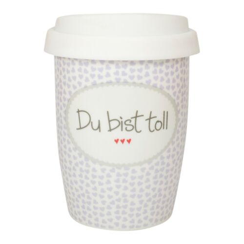 Coffee to Go Becher klein "Du bist toll"