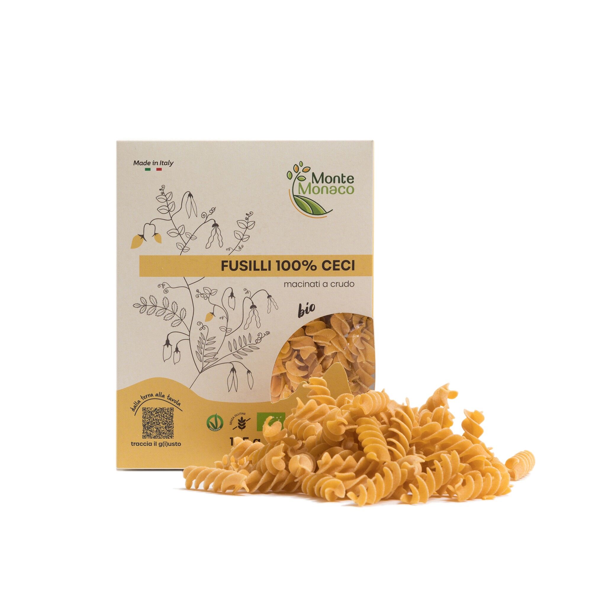 Fusilli 100% farina di Ceci Bio