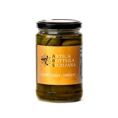 Olives vertes "Nocellara del Belice" assaisonnées - 280 g