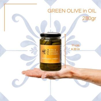 Olives vertes "Nocellara del Belice" assaisonnées - 280 g 4