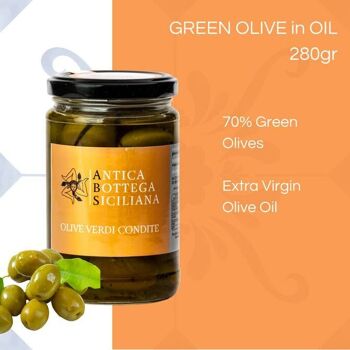 Olives vertes "Nocellara del Belice" assaisonnées - 280 g 5