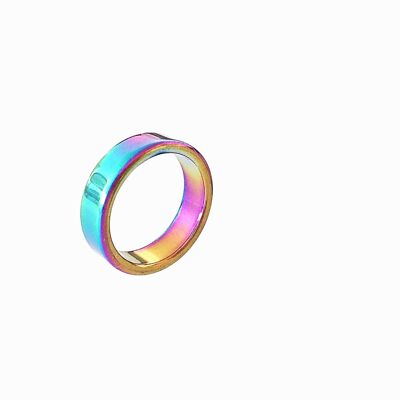 Hematit Ring in Regenbogenfarben