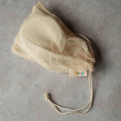 &Keep Small Cotton Mesh Storage/Laundry Bag