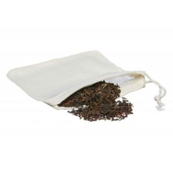 Sachet de thé réutilisable en coton 2