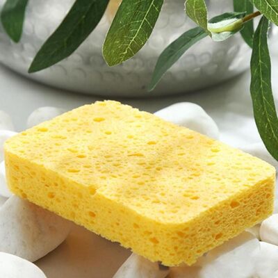 Reusable Compostable Yellow Household Sponge