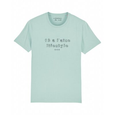 T-shirt 13 à l'aise lifestyle bleu caraïbes