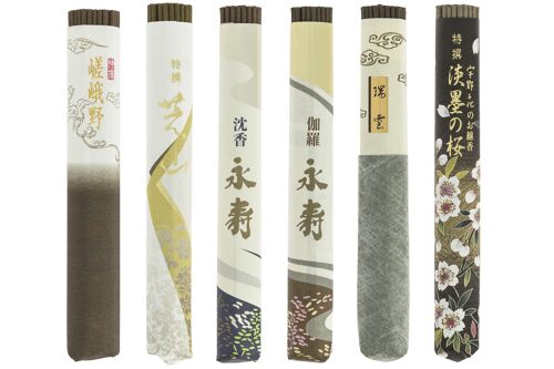 Christmas gift - 6x Japanese quality incense – all scents