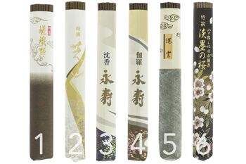 Cadeau de Noël - 6x encens japonais de qualité – toutes senteurs 2