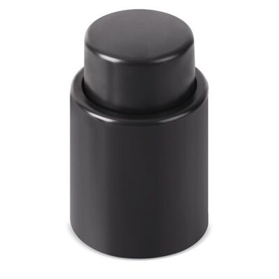STOPPER FOR WINE BOTTLE WITH VACUUM PUMP BLACK