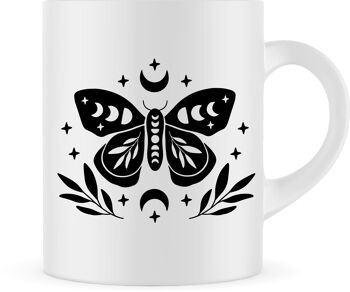 Tasse papillon | Tasse de papillon de nuit | Tasse animale | Tasse à café | Tasse à thé | Conception 6 1