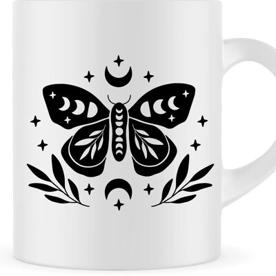 Tasse papillon | Tasse de papillon de nuit | Tasse animale | Tasse à café | Tasse à thé | Conception 6
