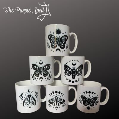 Colección de tazas de mariposas | 6 diseños | Taza de café