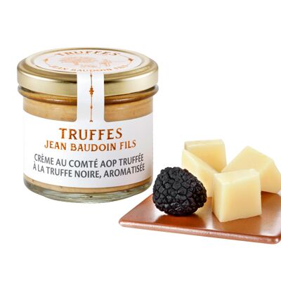 Flavored culinary preparation based on Comté AOP, fresh cream and 3% black truffles