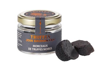 Morceaux de truffes noires (Tuber melanosporum)