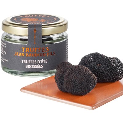 Brushed summer truffles (Tuber aestivum)