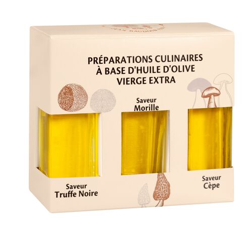 Trio d'huiles d'olive vierge extra
