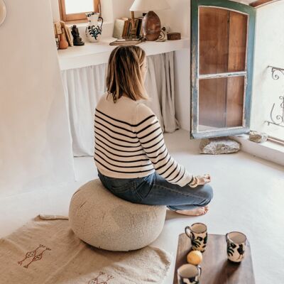 LA GROSSE POUF ADÈLE – COUSSIN DÉCO&DÉTENTE