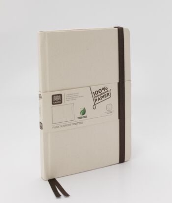 BOX A5 NATURAL NOTEBOOK „CALIMA NATURAL NOTEBOOK“ DOTTED 24 UN BOX mit 120 (112 nummerierten) Seiten und 90 g/m2 Blättern 2