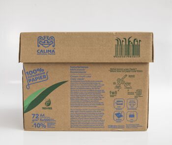 CALIMA NATURAL - PALETTE A4 KOPIERPAPIER NATUR 48 Schachteln (5 Packungen pro Schachtel) -insgesamt 240 x 500 Blattpackungen- 8