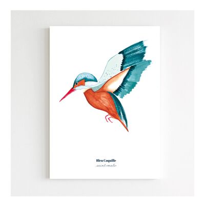 Stationery Decorative Poster - 14.8 x 21 cm - The Kingfisher