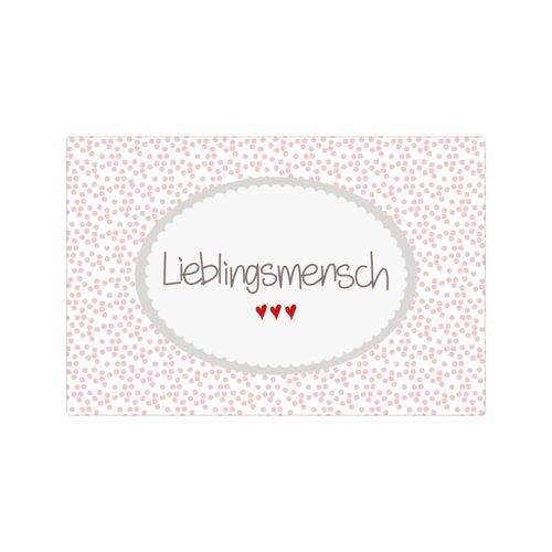 Magnet Motiv "Lieblingsmensch" rosa