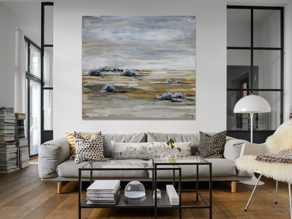 Quadro rotondo dipinto a mano