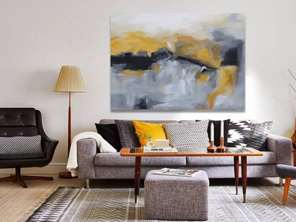 Quadro Dipinto A Mano Di Senape