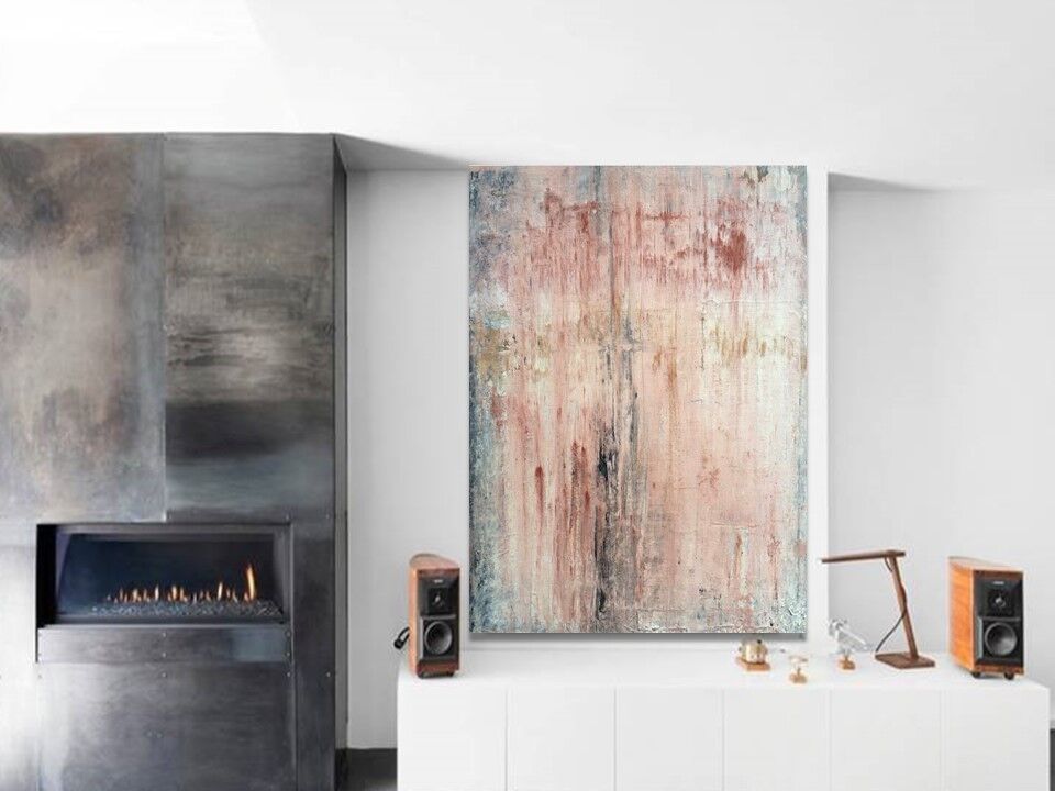 Dipinto a mano marea rosa