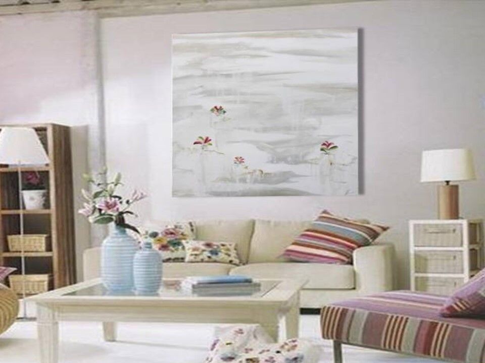 Dipinto a mano con ninfee rosa