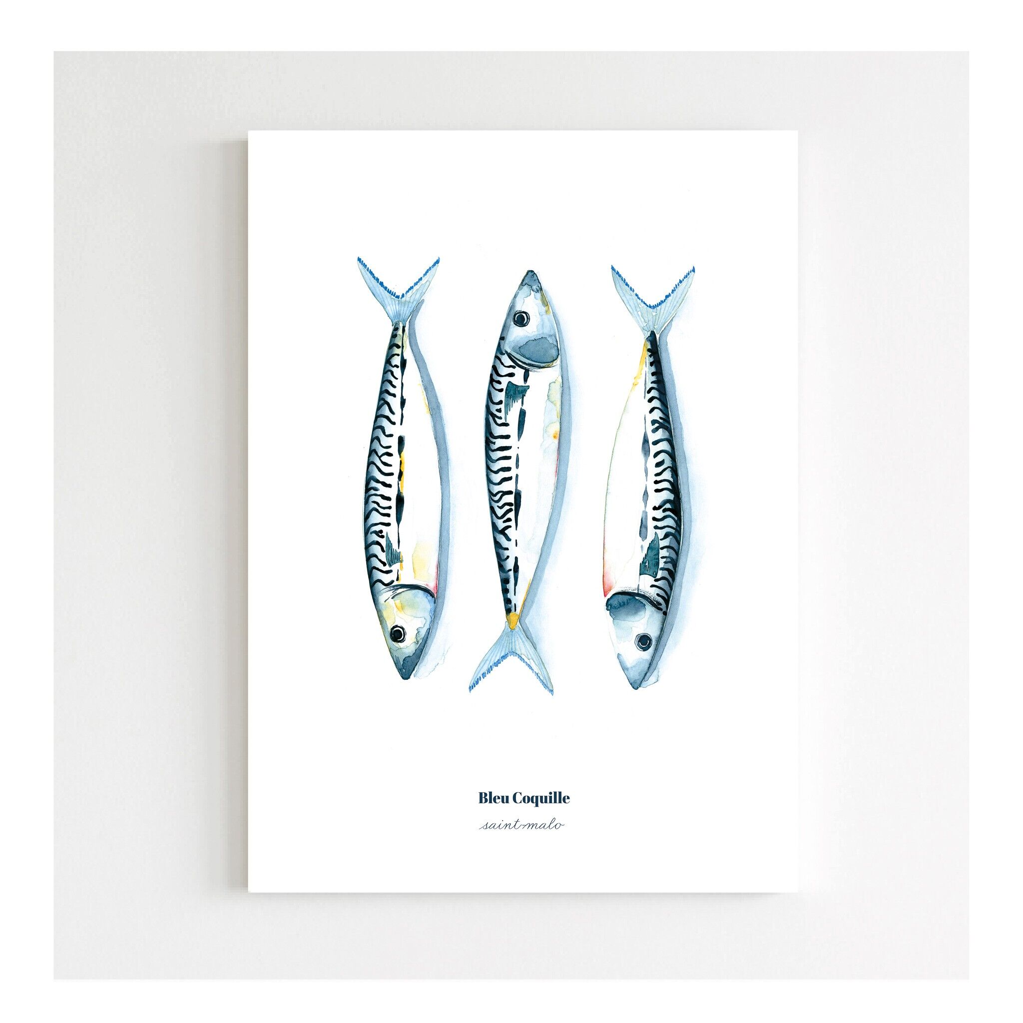 Stationery Dekoratives Poster - 14,8 x 21 cm - Makrelen