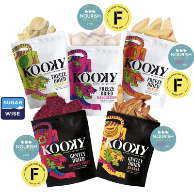 Kooky Box Carton - 5 flavours , 270 packs, 3 cartons