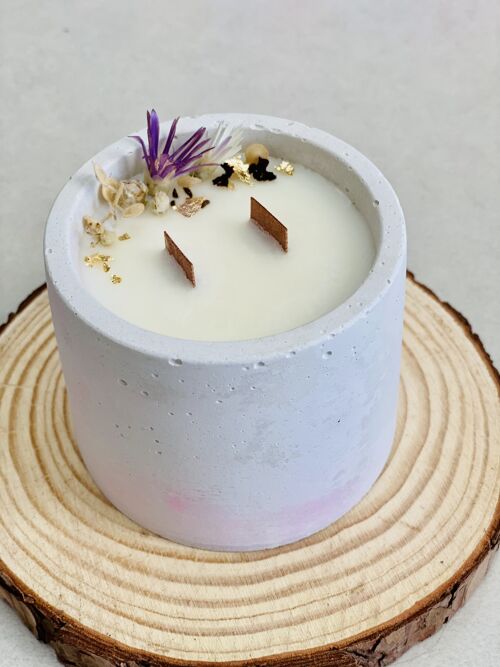 Bougie gel White Rose & Freesia soy wax, Nature`s, Stoneglowcandle London, Marques