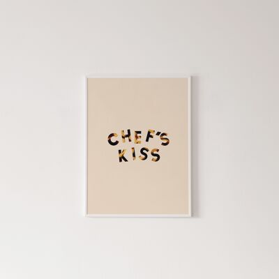 Stampa del bacio dello chef - A6 [10,5 x 14,8 cm]