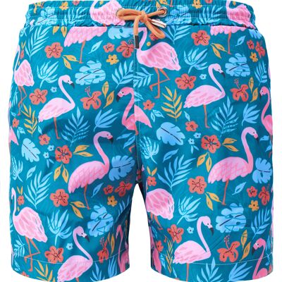 Flamingo-Badeshorts