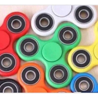 Finger Fidget Spinner Steel Tri Bearing White