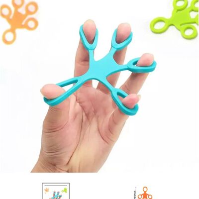 Finger Grip Silicone Ring Blue